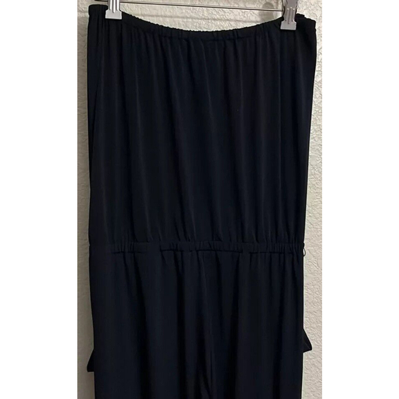 MK Michael Kors Strapless Jumpsuit Black Small Elastic Waist Polyester Stretch - Picture 6 of 7